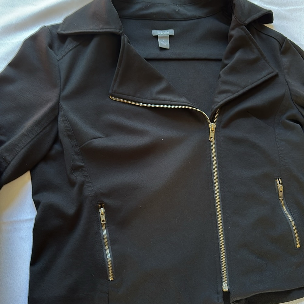 Kenneth Cole Black Zipper Jacket Size‎ 10 - Picture 7 of 8